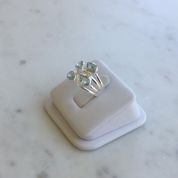 Sterling Natural Blue Topaz Ring - Picture 9 of 15